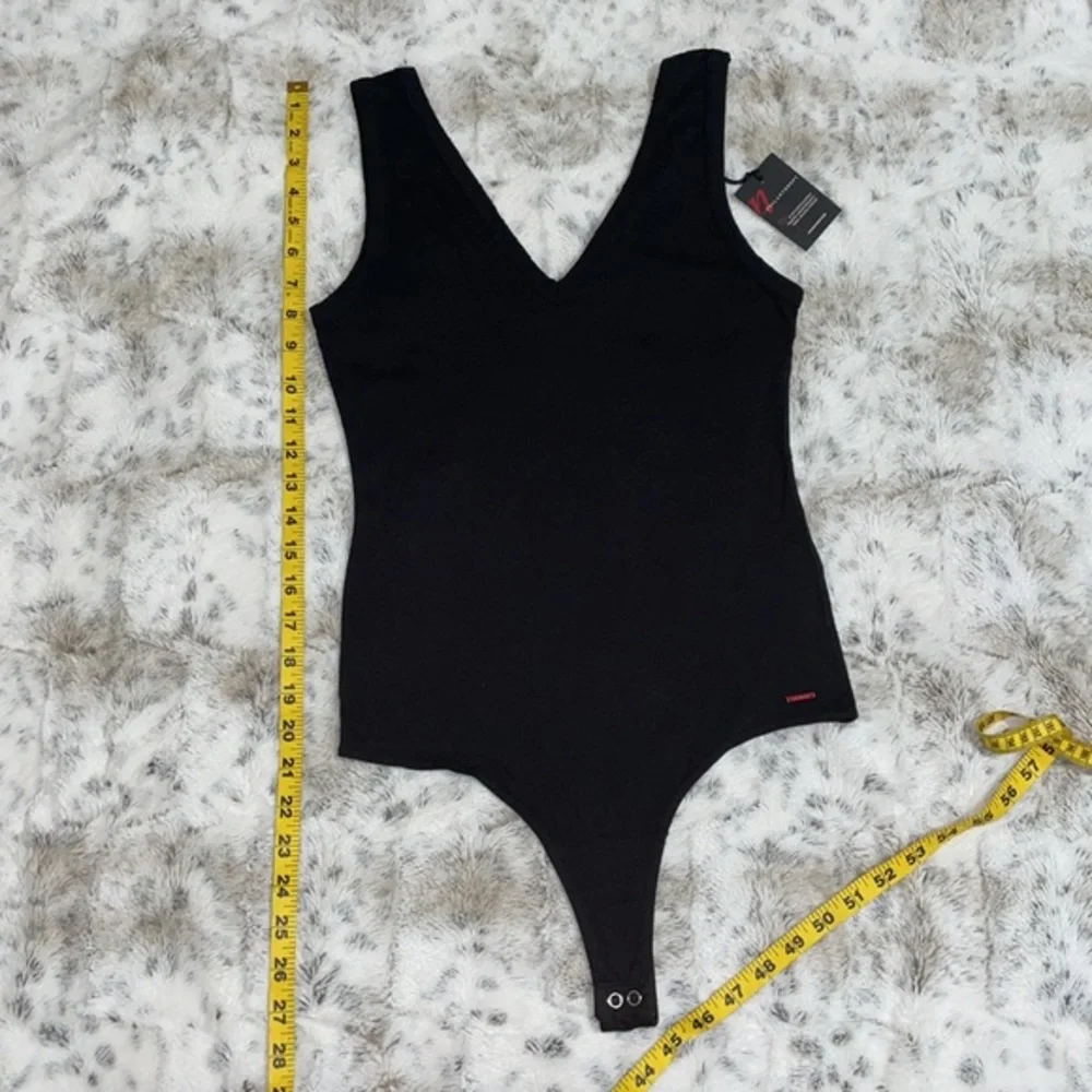 🆕 NWT N:Philanthropy Mystic V Neck Tank Top Black Bodysuit